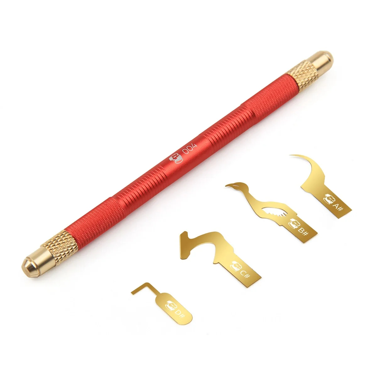 MECHANIC 004 Non-Slip Metal Scalpel Knife Kit Cutter Engraving Craft Carving Knives Blades Phone PCB Stencil Repair Hand Tools