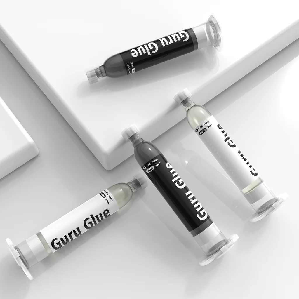 2UUL DA43 DA44 Guru Glue Soft Buffer Adhesive for Phone Repair 30ML(Black/White)