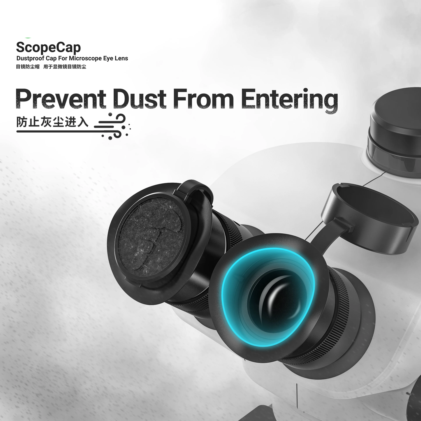 2UUL MS81 ScopeCap Microscope Eyepiece Dust Cover Dust Protection Cover for Stereo Binocular Trinocular Microscope Accessories 