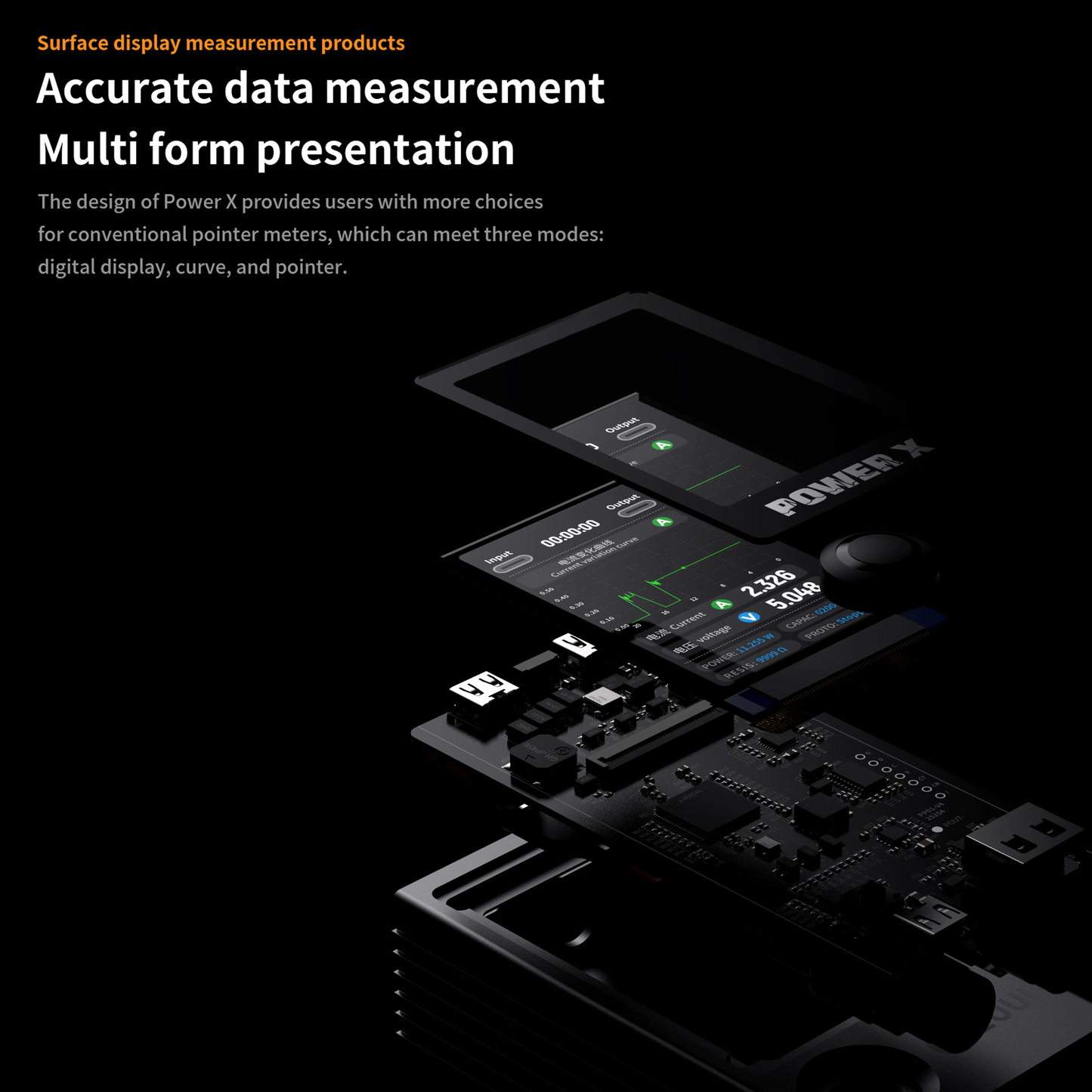 2UUL PW11 Power X Intelligent Digital Display Power Supply Tester for Mobile Phone Repair Current and Voltage Detection Tool