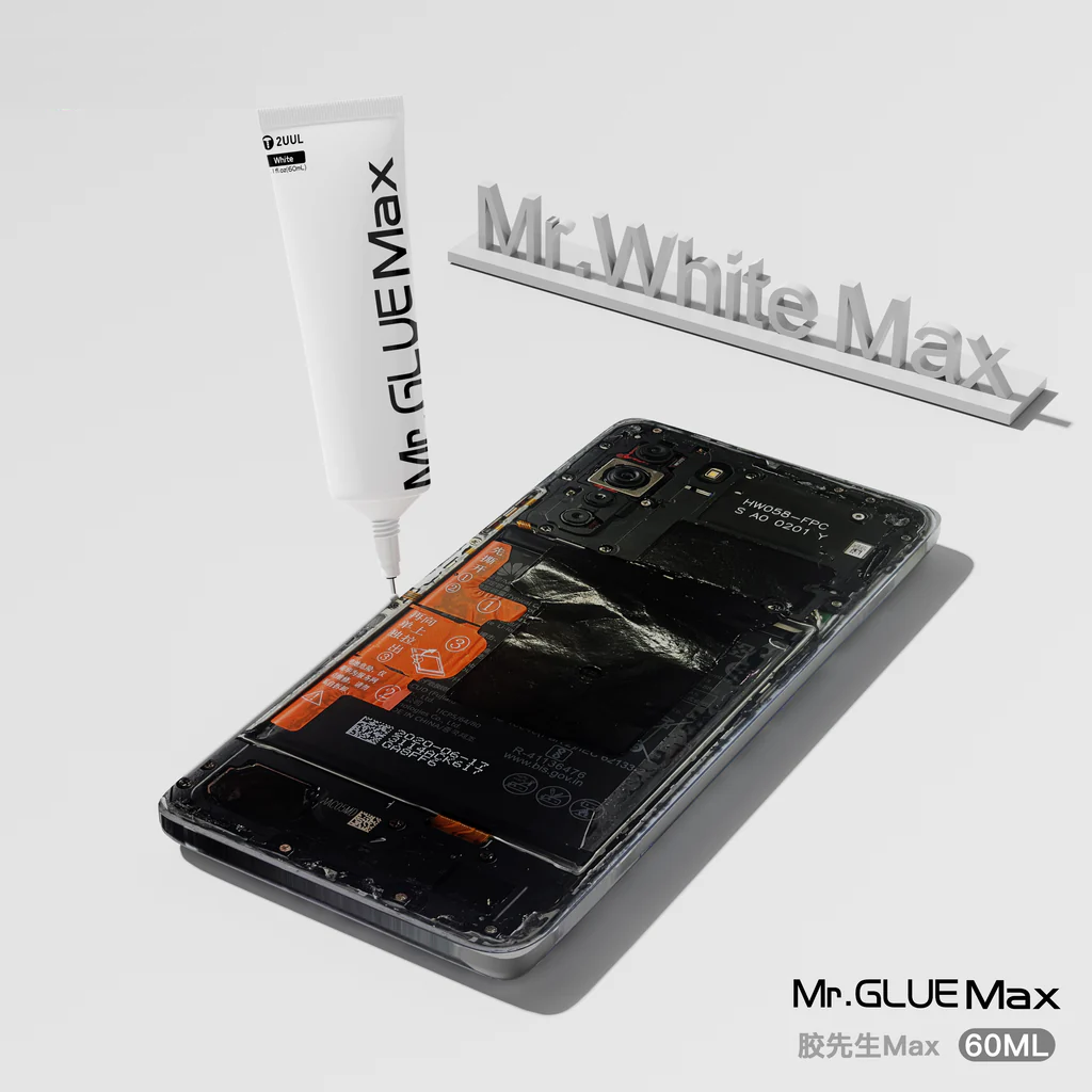 2UUL Mr. Glue Max for Phone Back Cover Repair 25ml 60ml, black & white