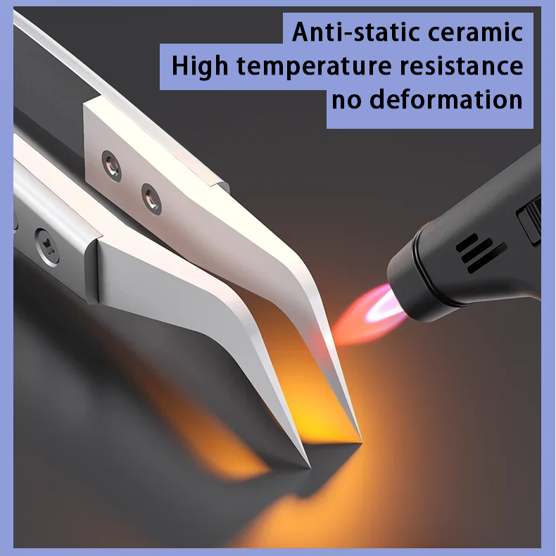 Mechanic SM-11 SM-17 S-grade Flying Wire Ceramic Tweezers High Precision Insulation Non-magnetic Anti-Static Special Tweezers