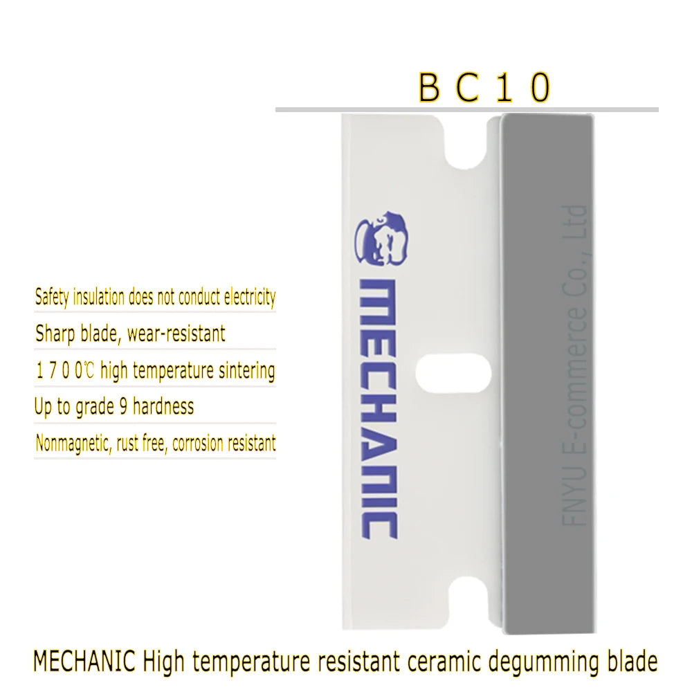 MECHANIC BC10 Mobile Phone Repair LCD Screen Degumming blade Ceramics Nonmagnetic High hardness Remove Glue Knife