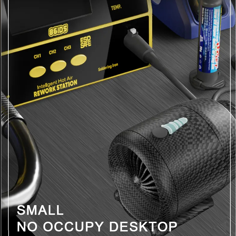 MECHANIC C919 3in1 Uv Curing Powerful Cooling Fan for Cell PhoneMotherboard Repair Board Fix Multi-function Fume Exhaust