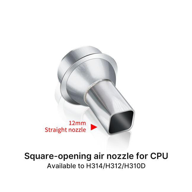 Aixun Square-Opening Hot Air Gun Nozzles Head For CPU Desoldering Supports Aixun H314 / H312 / H310D Hot Air Gun Rework Station