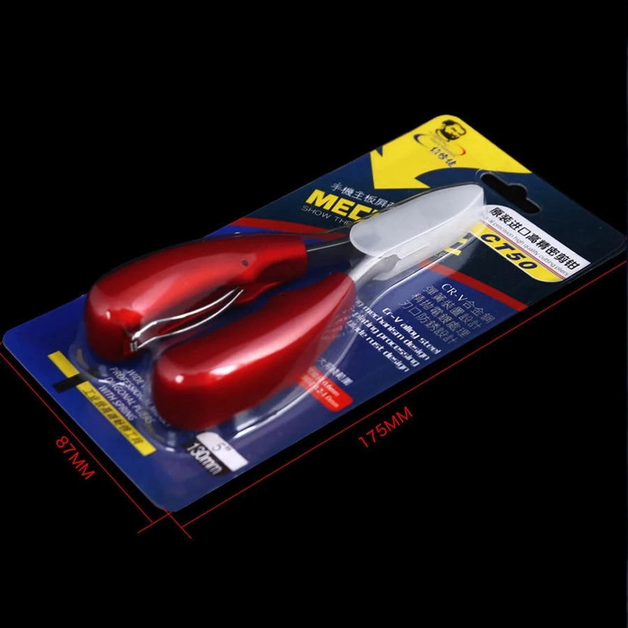 MECHANIC CT50 Double Spring Oblique Mouth Pliers for Mobile Phone Motherboard Shielding Cover Special Cutting Diagonal Pliers