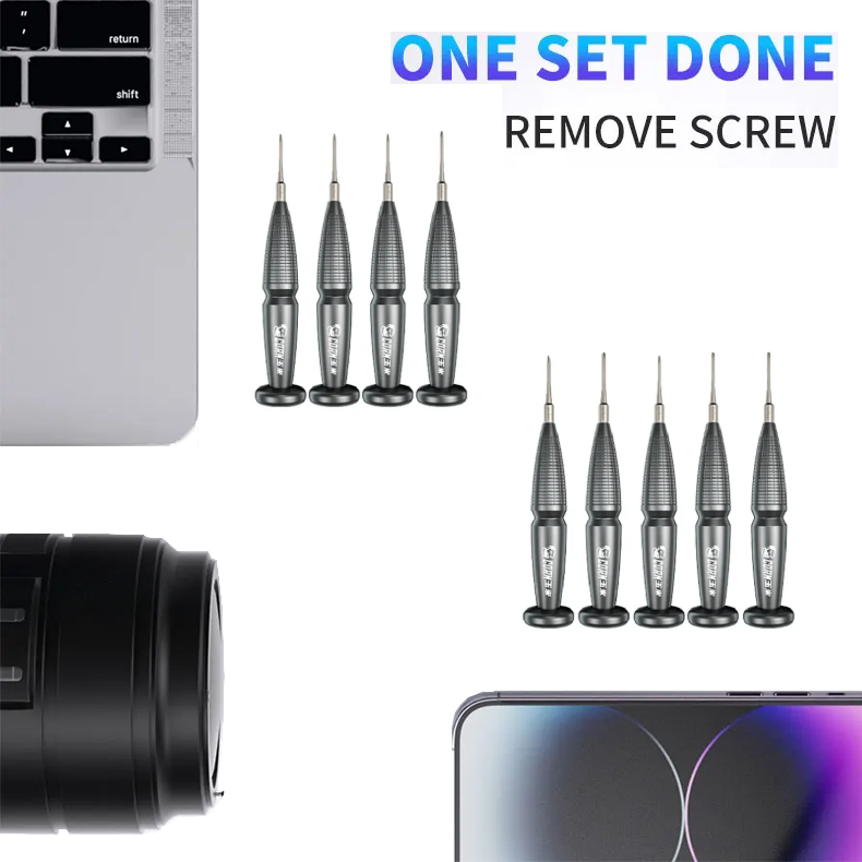 Mechanic CORN Screwdriver Kit Magnetic Screw Driver Bit Set For MacBook Phone Tablet Repair Opening Tools 9Pcs