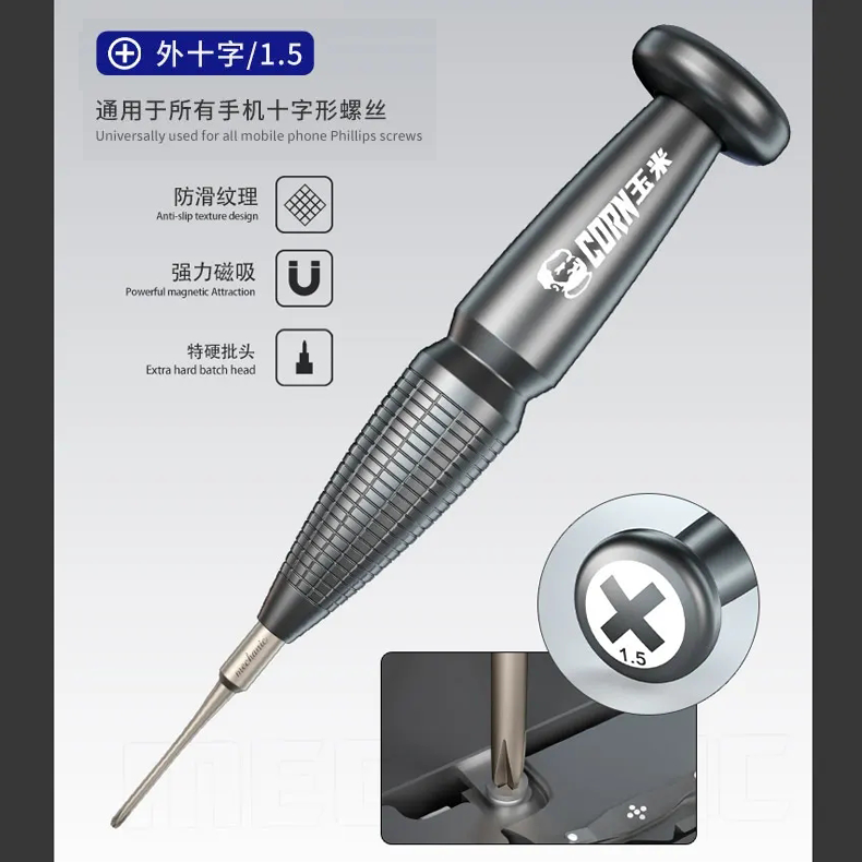 Mechanic CORN Screwdriver Kit Magnetic Screw Driver Bit Set For MacBook Phone Tablet Repair Opening Tools 9Pcs