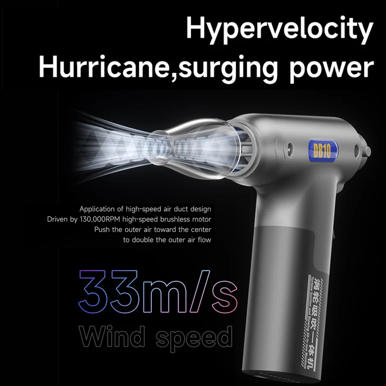 MECHANIC DB10 blowing and suction integrated turbine dust removal fan graphics card keyboard mobile phone computer cleaning tool