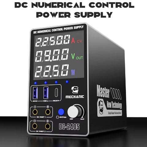 Mechanic DC-2405 Intelligent Temp-control Heat Dissipation DC Numerical Control Power Supply for Electronic Fast Charging Test