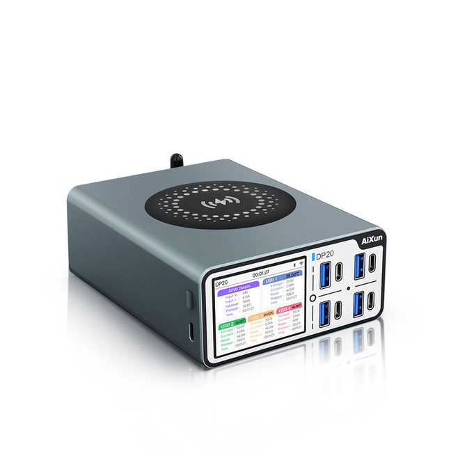 Aixun DP20 High Power Switched-mode DC Power Supply 2.4 Inch IPS HD Display Wired/Wireles Charging Desktop Smart Fast Charging tool