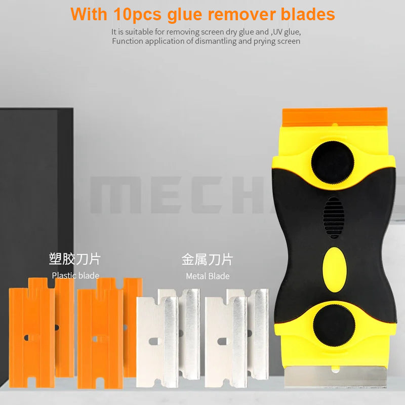 MECHANIC EG155 UV Glue Remover Scraper Knife for Phone, LCD Touch Screen Residue, Adhesive Cleaning, Mobile Phone Repair Tool
