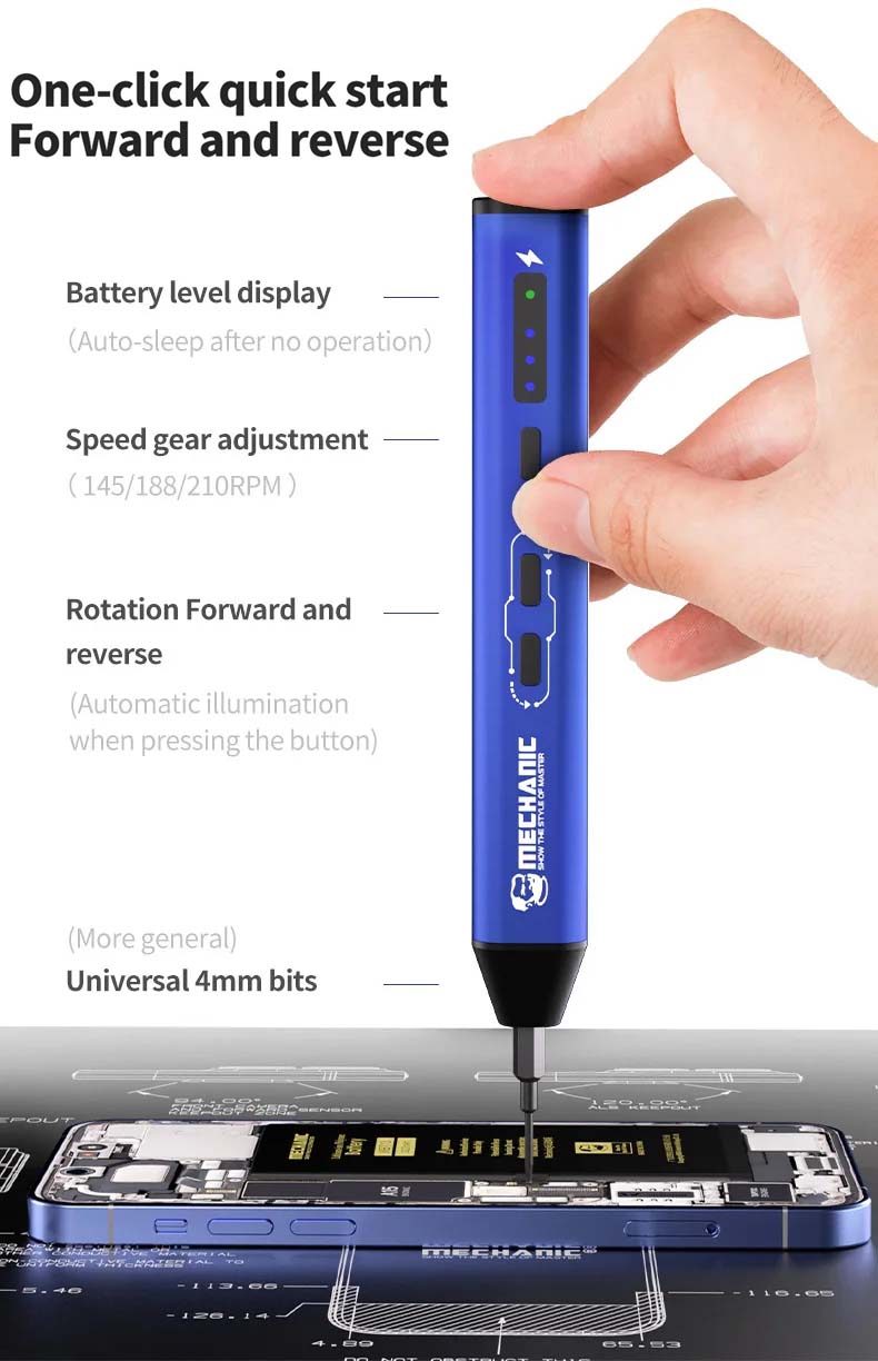 Mechanic ES240 Electric 24in1 Multifunctional Screwdriver Set Phone Disassembly Repair High Precision Electric Screwdriver Set
