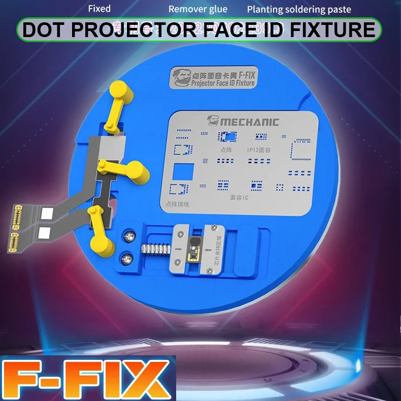 MECHANIC F-FIX Dot Matrix Projector Repair Fixture Face ID Platform For iPhone X-13 PRO Max BGA Reballing Stencil holder