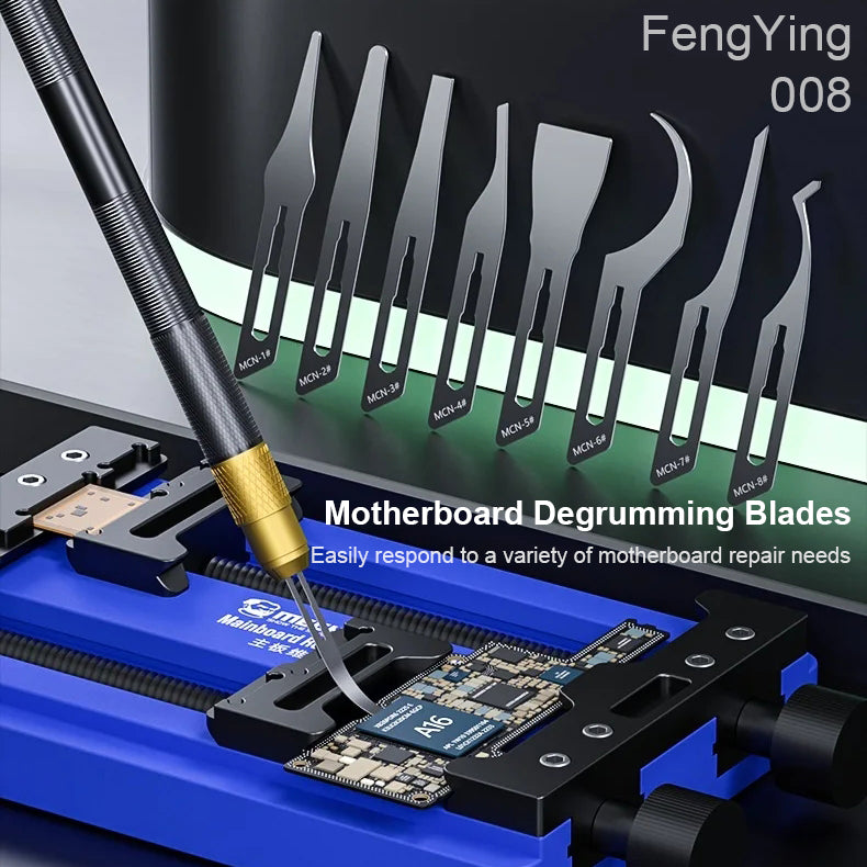 MECHANIC FengYing 008 Glue Removal Blade Set, Motherboard IC Degumming Blade Stainless Steel Knife, Hand Polished Blades