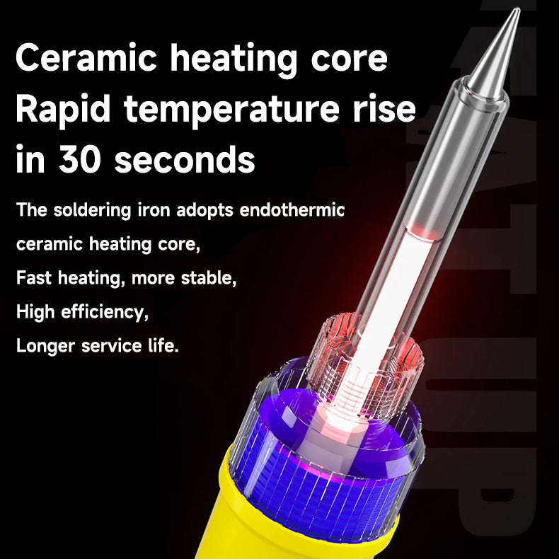 MECHANIC HK-990 90W Anti-Static Digital Soldering Iron 180-500°C Adjustable Temperature Fast Heating Precision Control