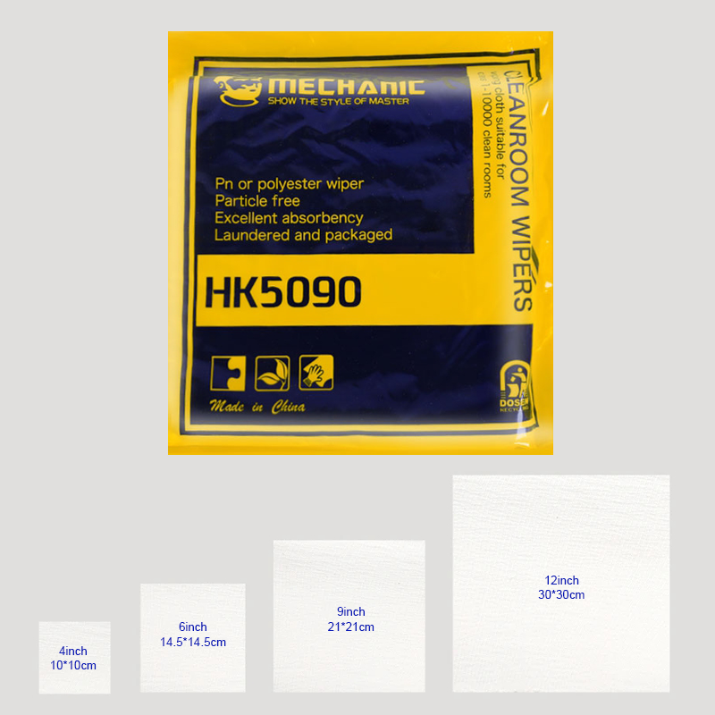 MECHANIC HK5090 Super Soft Cleanroom wiper cleaning Non Dust Cloth Dust Free Paper Clean LCD Repair cloth For Phone Pad Tablet