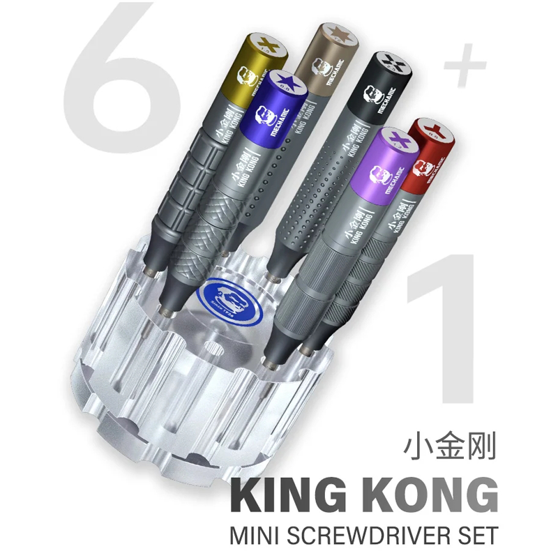 7 in1 Mechanic KINGKONG screwdriver set with storage precision multitools Cell Phone Repair disassembly Tools for IPhone Android