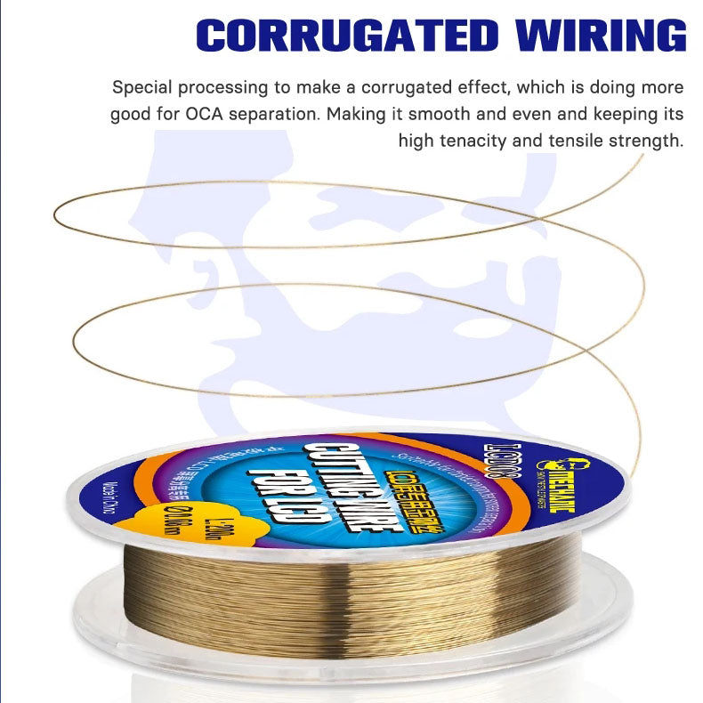 MECHANIC 0.08mm/200m Special Steel cutting Wire for Mobile LCD Tablet PC Screen Separation Line super nano materials tools