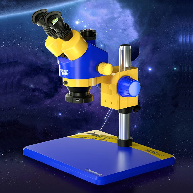MECHANIC MC75T-B11 HD Trinocular Microscope ForMobile Phone PCB Rework Assembly Industrial Grade Stereo Detect Repair Tools