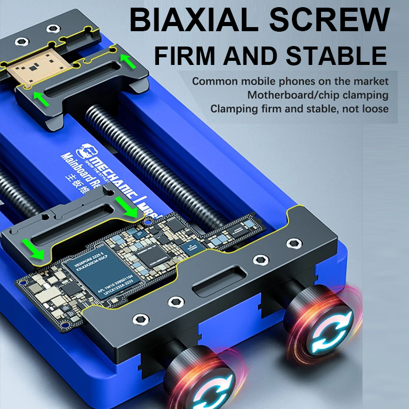 MECHANIC MR6 Max Universal PCB Holder Fixture for IPhone Samsung Mobile Phone Motherboard IC Chip Soldering Repair ToolsRepair Toolsrsal Special-shaped Mobile Phone Motherboard Repair Fixture Glue Removal Welding 4 Bearing Adjustment(副本)