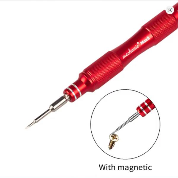 MECHANIC Max8 High Precision 3D Aluminum Alloy Built-in Magnet Screwdriver For Mobile Phone Repair Non-slip Disassembly Tool