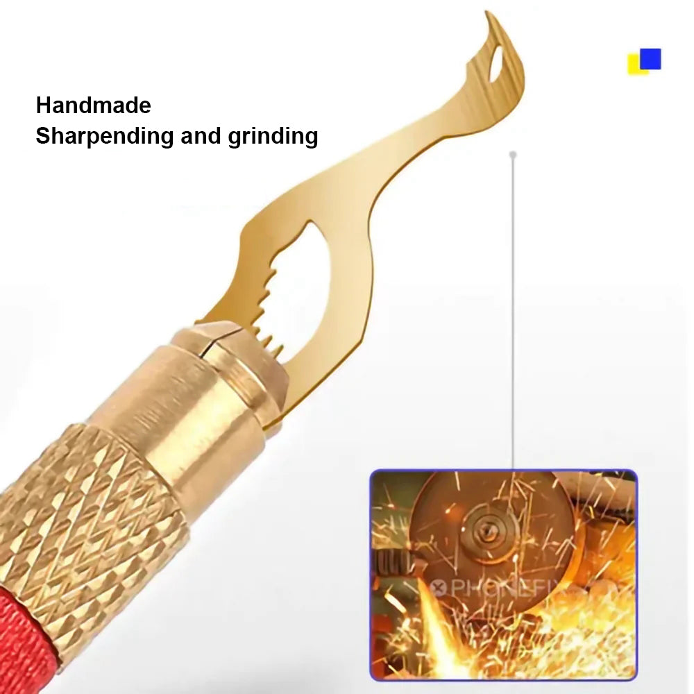 MECHANIC 034 Non-Slip Metal Scalpel Knife Kit Cutter Engraving Craft Carving Knives 34 Blades Phone PCB Stencil Repair Hand Tool