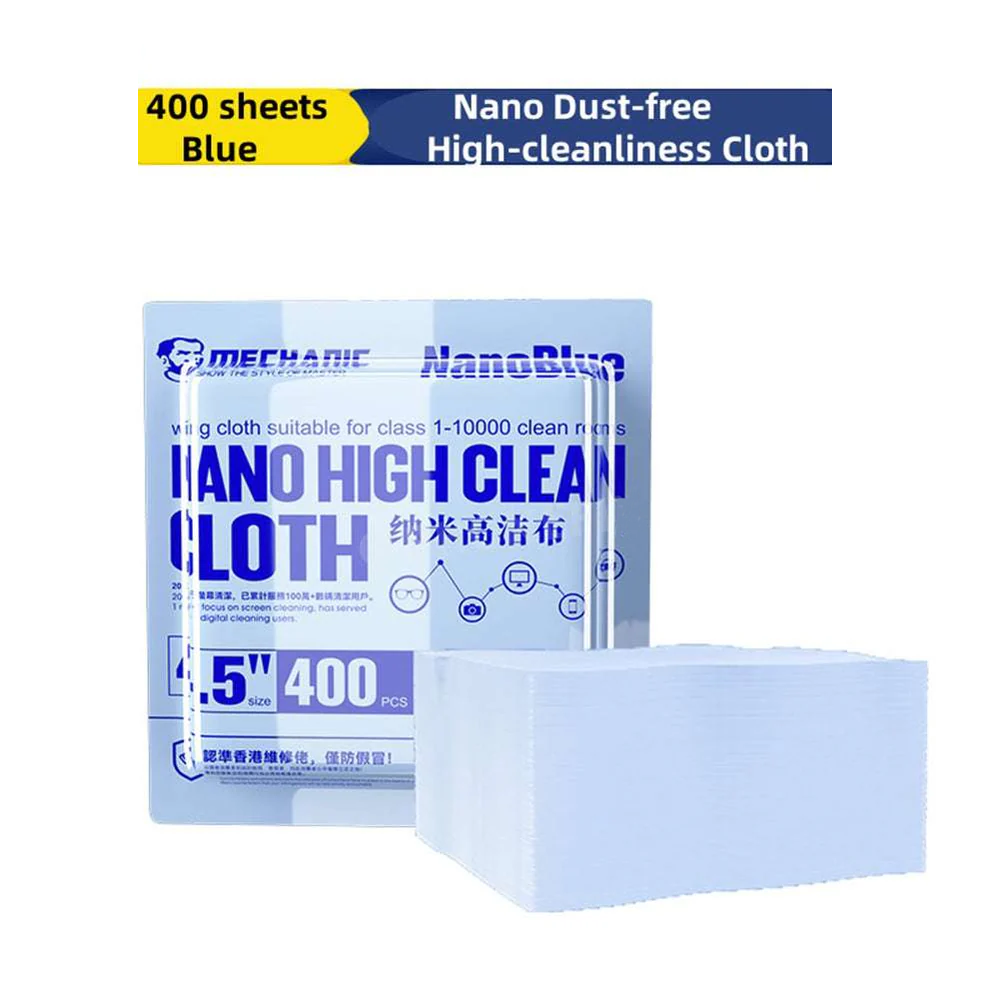 MECHANIC Nano Cleaning Cloth No Residue Mobile Phone LCD Screen PCB Motherboard Back Glass Camera Solder Flux Cleaning Wipers