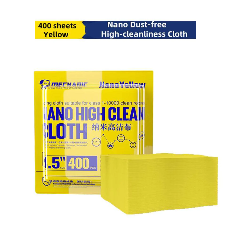 MECHANIC Nano Cleaning Cloth No Residue Mobile Phone LCD Screen PCB Motherboard Back Glass Camera Solder Flux Cleaning Wipers