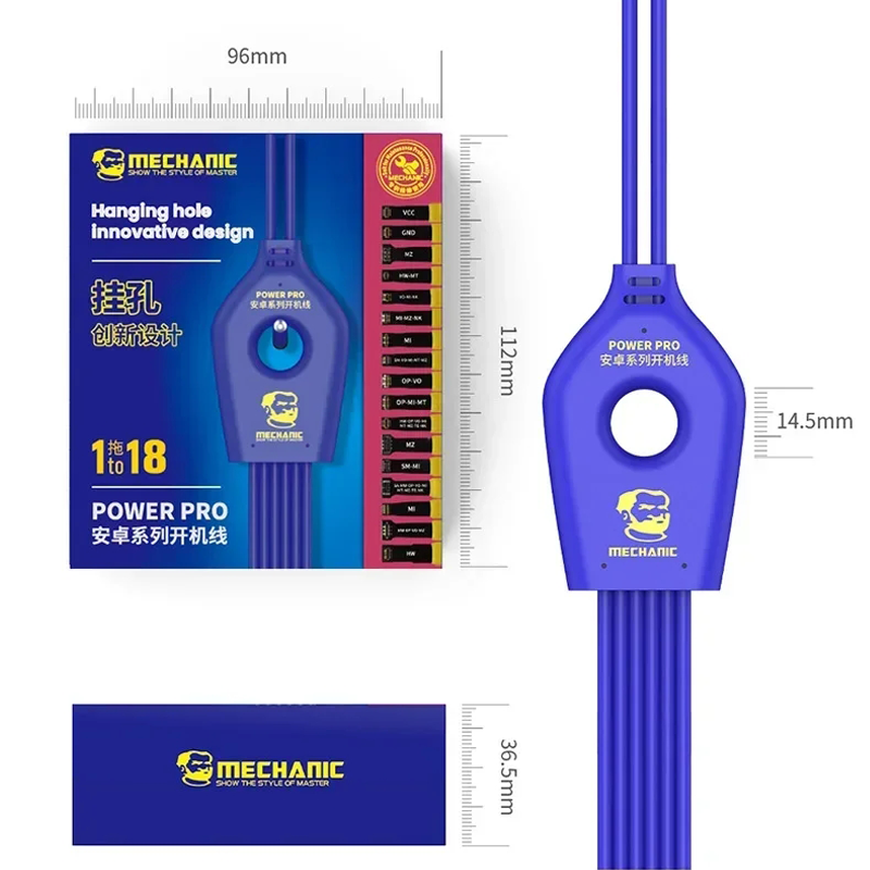 MECHANIC Power Air iPhone Power Pro Android Boot Line for Phone 6G-15 ProMax Phone Power Supply Test Line DC Power Control Cord