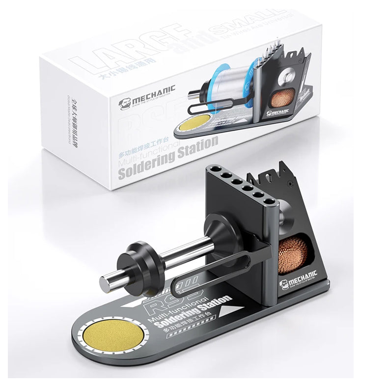 MECHANIC RS5 Multi Functional Welding Soldering Iron Holder with Iron Tip Placement Hole Sponge Pad Tin Wire Placement Rack