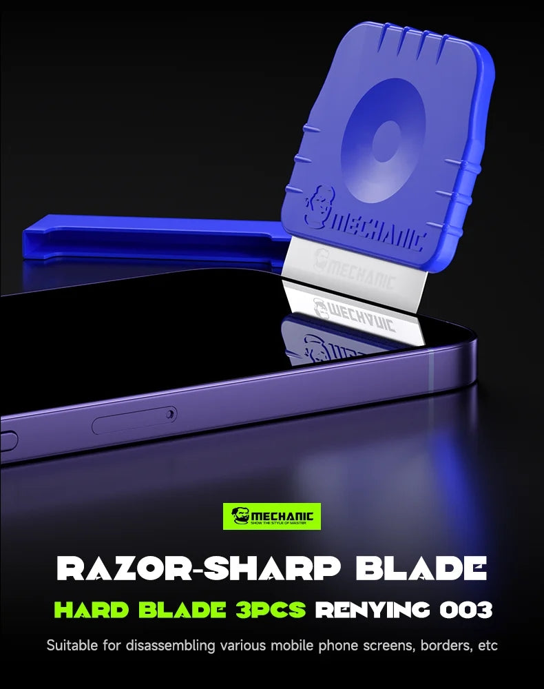 MECHANIC Multi-function Dismounting Blade Renying 009 Silicone Blade Anti-slip Safetyfor Removable Mobile Phone Screen Cover