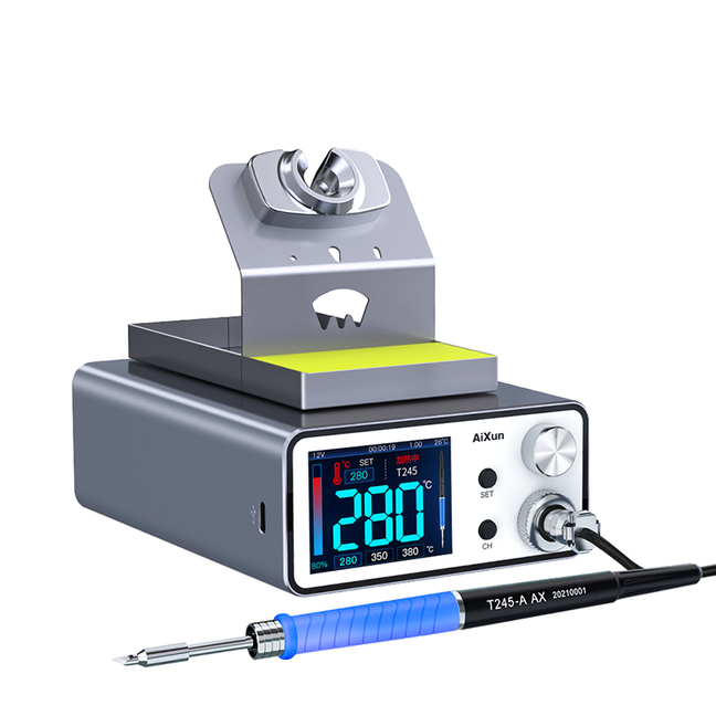 AiXun T3AS 200W All-in-One Soldering Station with T245 Handle Welding Tips intelligent Welding Station For Phone BGA Repair Tools