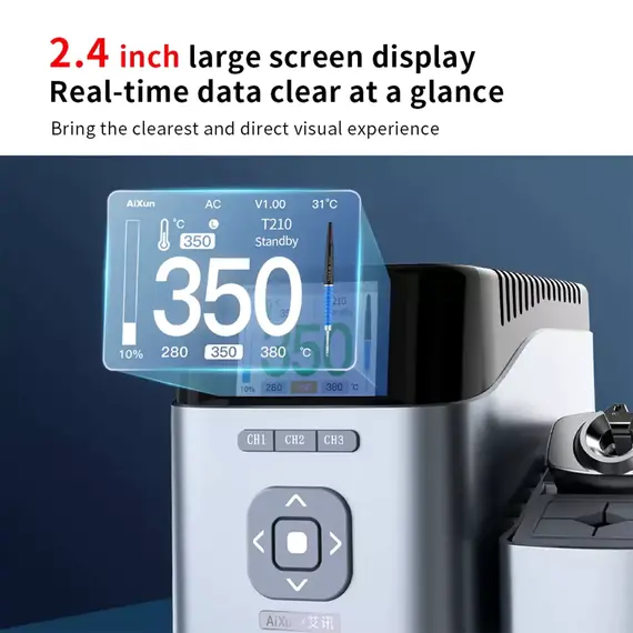 Aixun T405 Intelligent Soldering Station LED Display with Electric T115 for Mobile Phone BGA Repair Dual Channel Smart