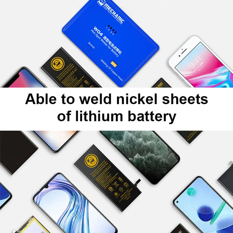 MECHANIC W04 Portable Battery Spot Welding Machine for Mobile Phone High Precision Mini Battery Nickel Sheet Repair Welder