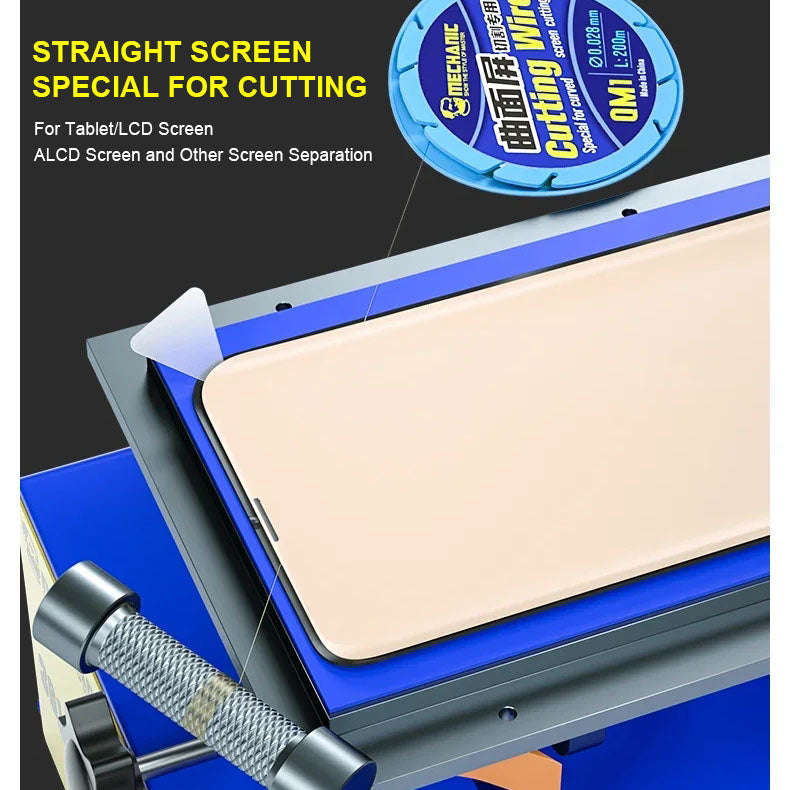 MECHANIC QM1 ZM1 Screen Cutting Wire 0.028 0.03mm Width Special Design For Curved Straight Phone Screen Cutting Separator Repair
