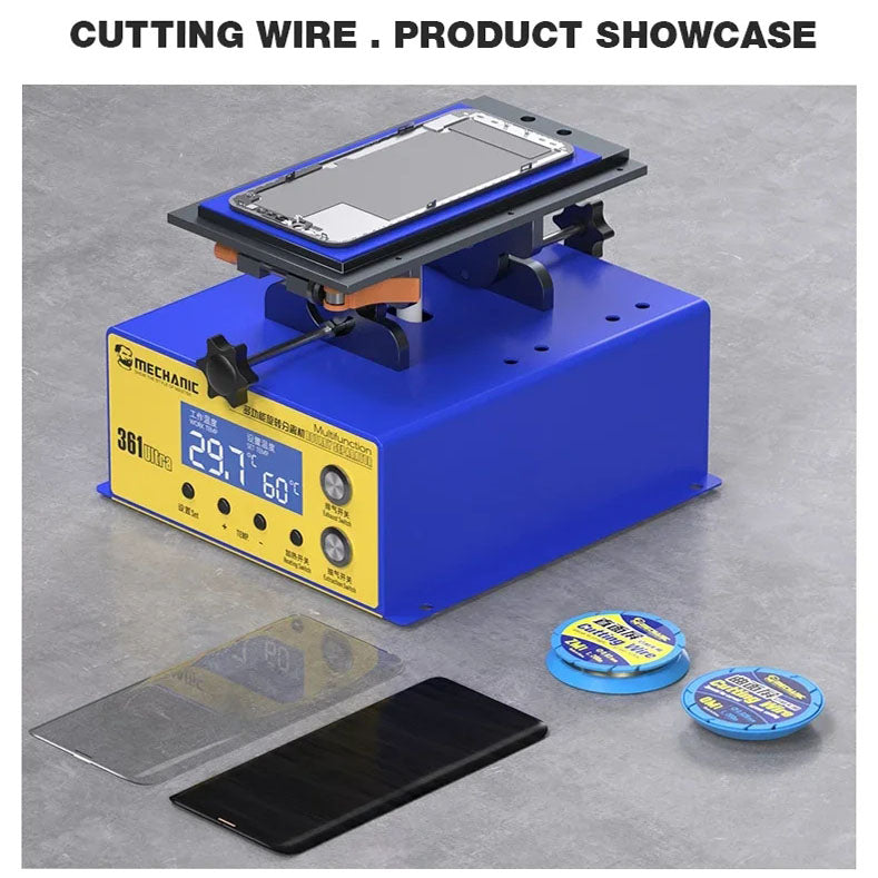 MECHANIC QM1 ZM1 Screen Cutting Wire 0.028 0.03mm Width Special Design For Curved Straight Phone Screen Cutting Separator Repair