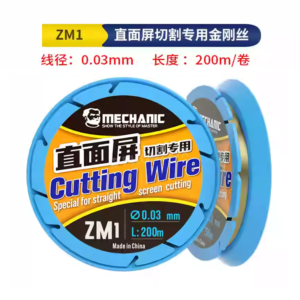 MECHANIC QM1 ZM1 Screen Cutting Wire 0.028 0.03mm Width Special Design For Curved Straight Phone Screen Cutting Separator Repair