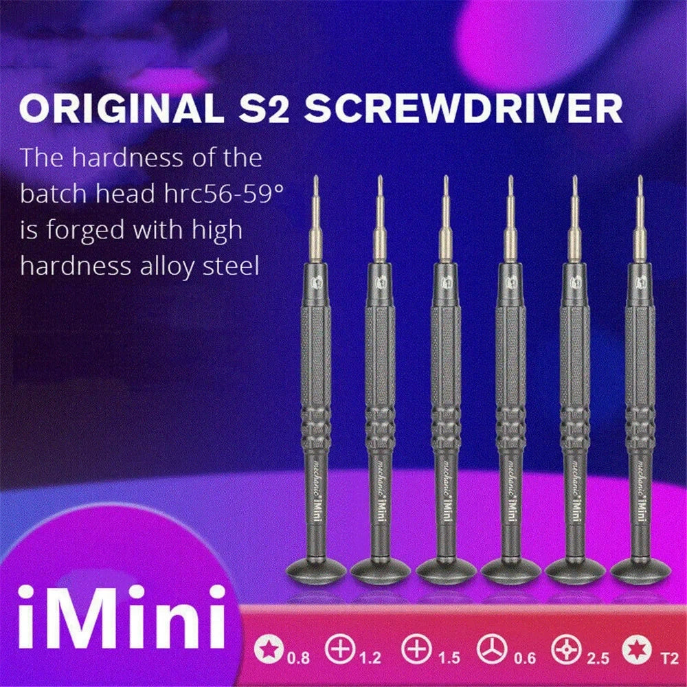 MECHANIC IMini High Hardness Screwdriver for IPhone IPad Mobile Phone Computer Watch Screw Disassembly Repair Screwdriver Tool