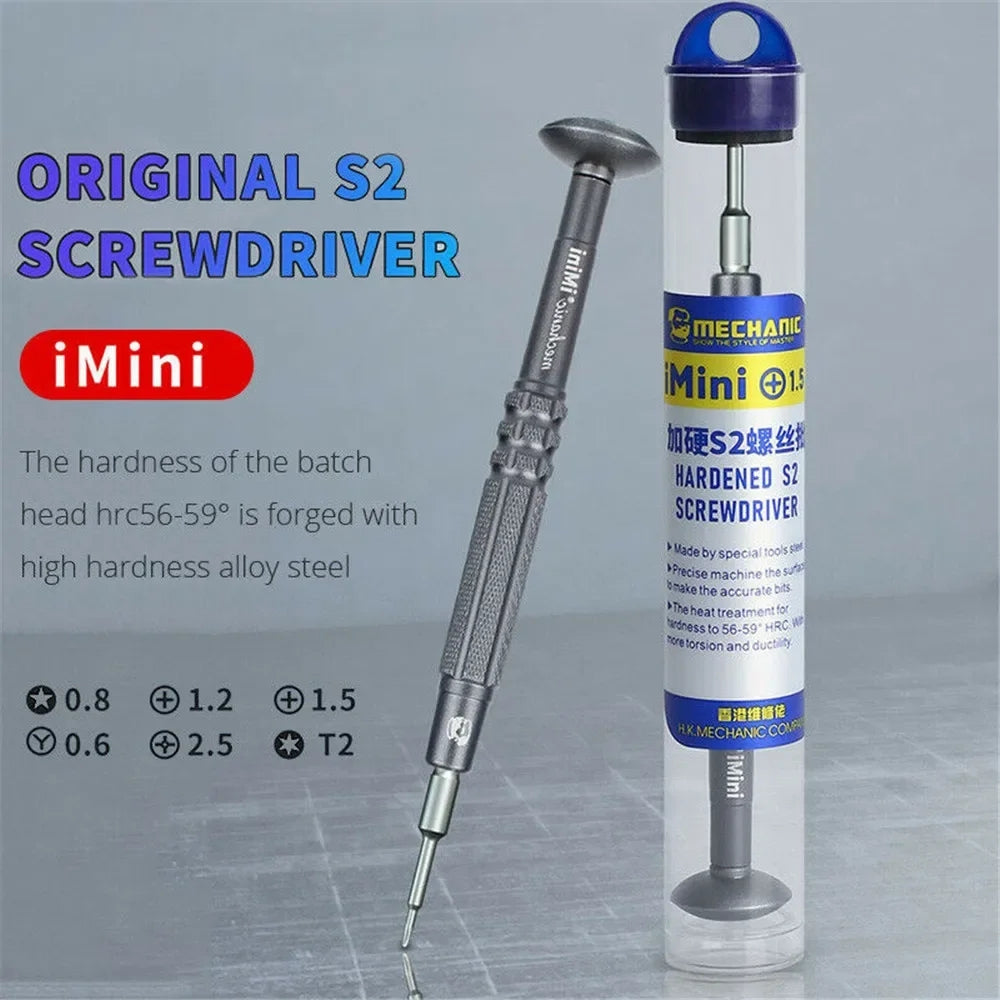 MECHANIC IMini High Hardness Screwdriver for IPhone IPad Mobile Phone Computer Watch Screw Disassembly Repair Screwdriver Tool