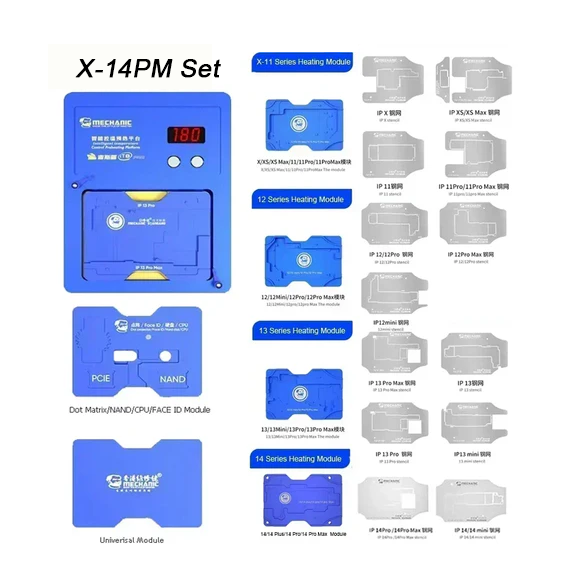 MECHANIC IT3 Pro Intelligent Preheating Platform for IPhone X-15PM Motherboard Layered Chip BGA Template Dot Matrix Repair Tool