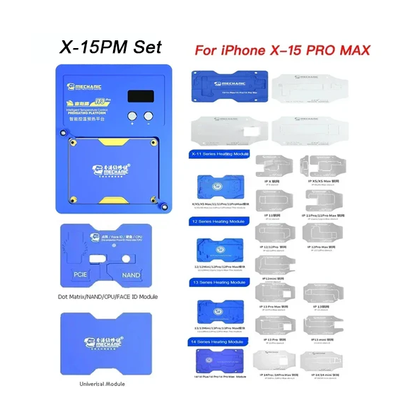 MECHANIC IT3 Pro Intelligent Preheating Platform for IPhone X-15PM Motherboard Layered Chip BGA Template Dot Matrix Repair Tool