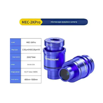 Mechatronics MEC 2K/2K Pro/4K Electronic Eyepiece Camera For Bio-Stereo Microscopes Maintenance Tool For Mobile PCBs