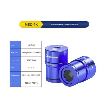 Mechatronics MEC 2K/2K Pro/4K Electronic Eyepiece Camera For Bio-Stereo Microscopes Maintenance Tool For Mobile PCBs