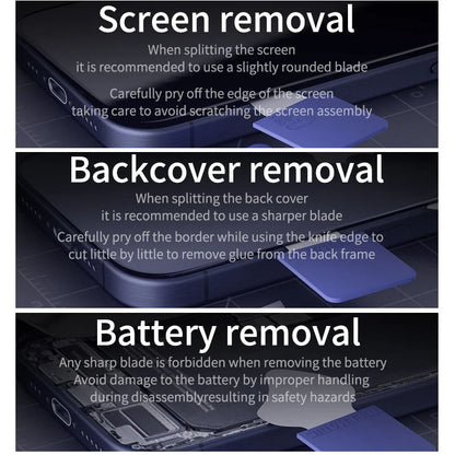MECHANIC Multi-function Dismounting Blade Renying 009 Silicone Blade Anti-slip Safetyfor Removable Mobile Phone Screen Cover
