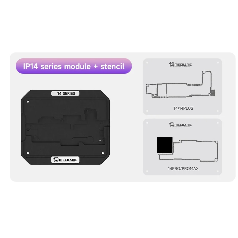 MECHANIC Mid-Layer Planting Tin Template For iPhone X XS 11 12 13 14 15 16 Pro Max Motherboard BGA Reballing Stencil Platform
