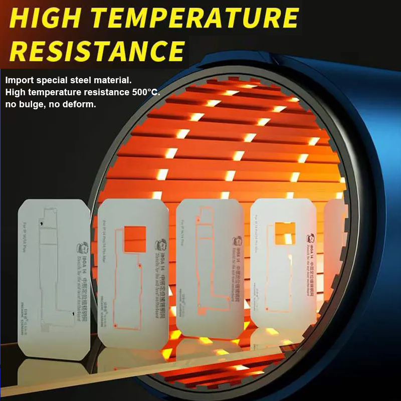 Mechanic iBGA 13 14 15 Middle Frame BGA Reballing Platform For iPhone X-15 Pro Max Motherboard Rework Tin Mesh Template Fixture