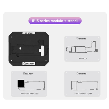 MECHANIC Mid-Layer Planting Tin Template For iPhone X XS 11 12 13 14 15 16 Pro Max Motherboard BGA Reballing Stencil Platform