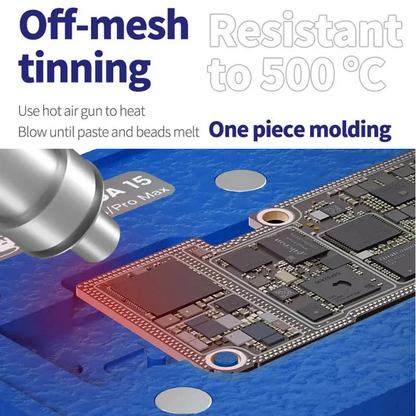 Mechanic iBGA 13 14 15 Middle Frame BGA Reballing Platform For iPhone X-15 Pro Max Motherboard Rework Tin Mesh Template Fixture