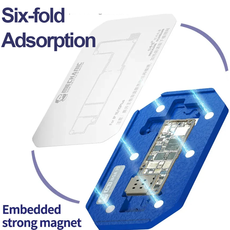 Mechanic iBGA 13 14 15 Middle Frame BGA Reballing Platform For iPhone X-15 Pro Max Motherboard Rework Tin Mesh Template Fixture